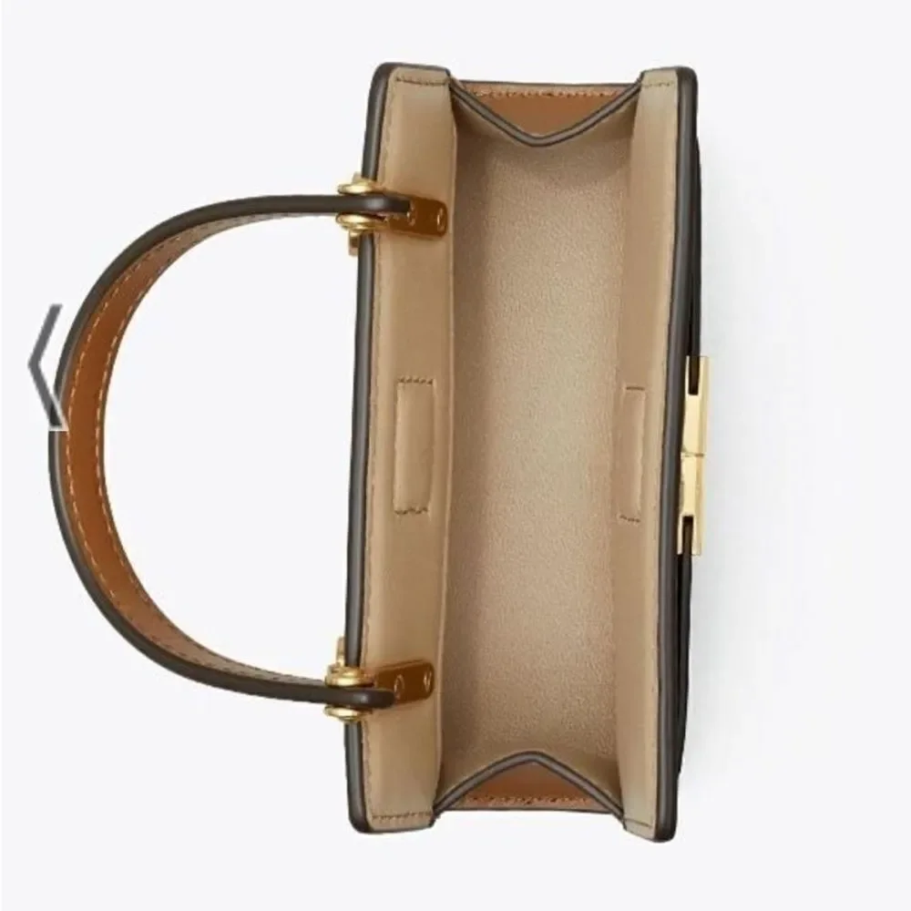 Tory Burch Lee Radziwill Nano Bag Moose Brow NEW